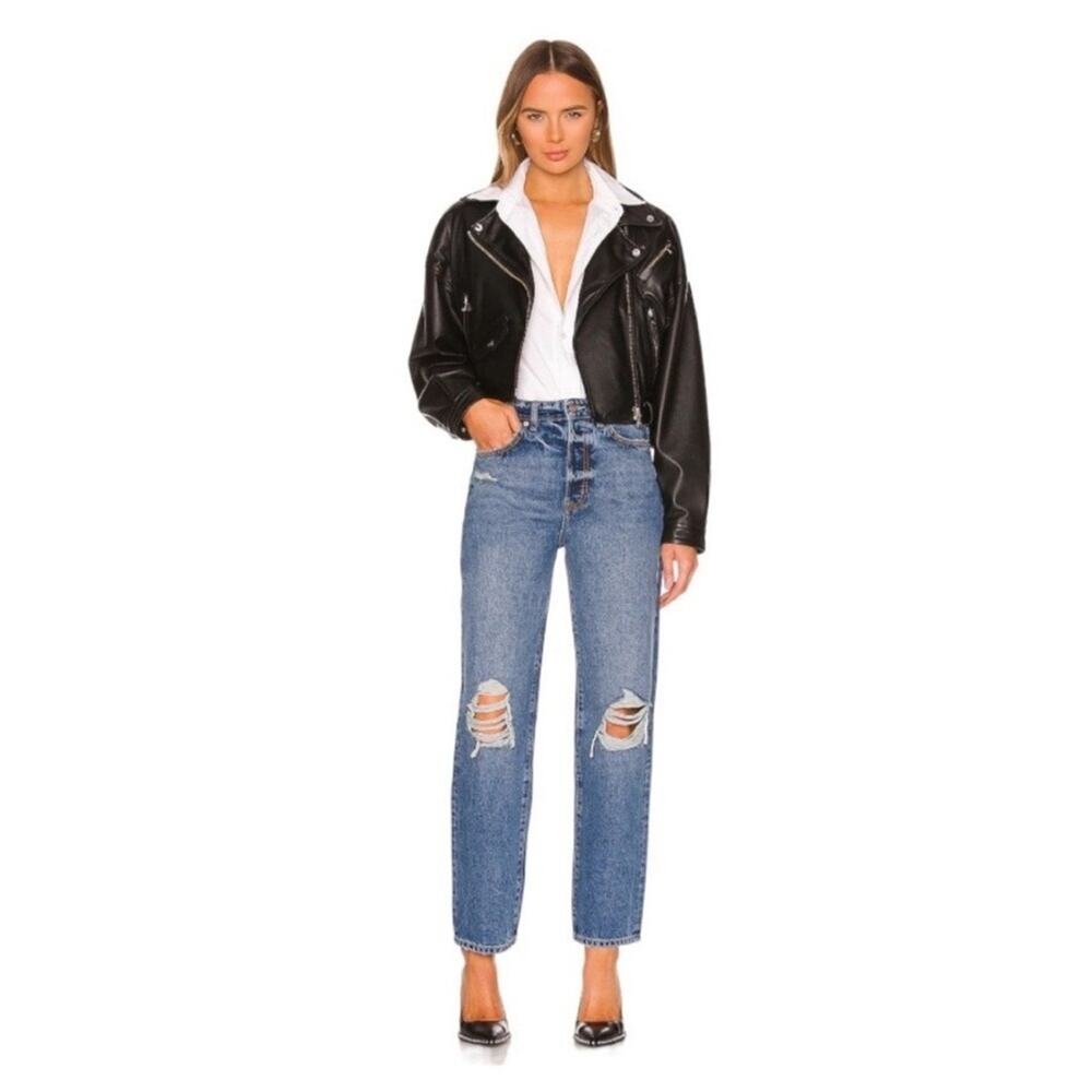 Lovers + Friends Ryan High Rise Straight Leg Jeans Size 32
